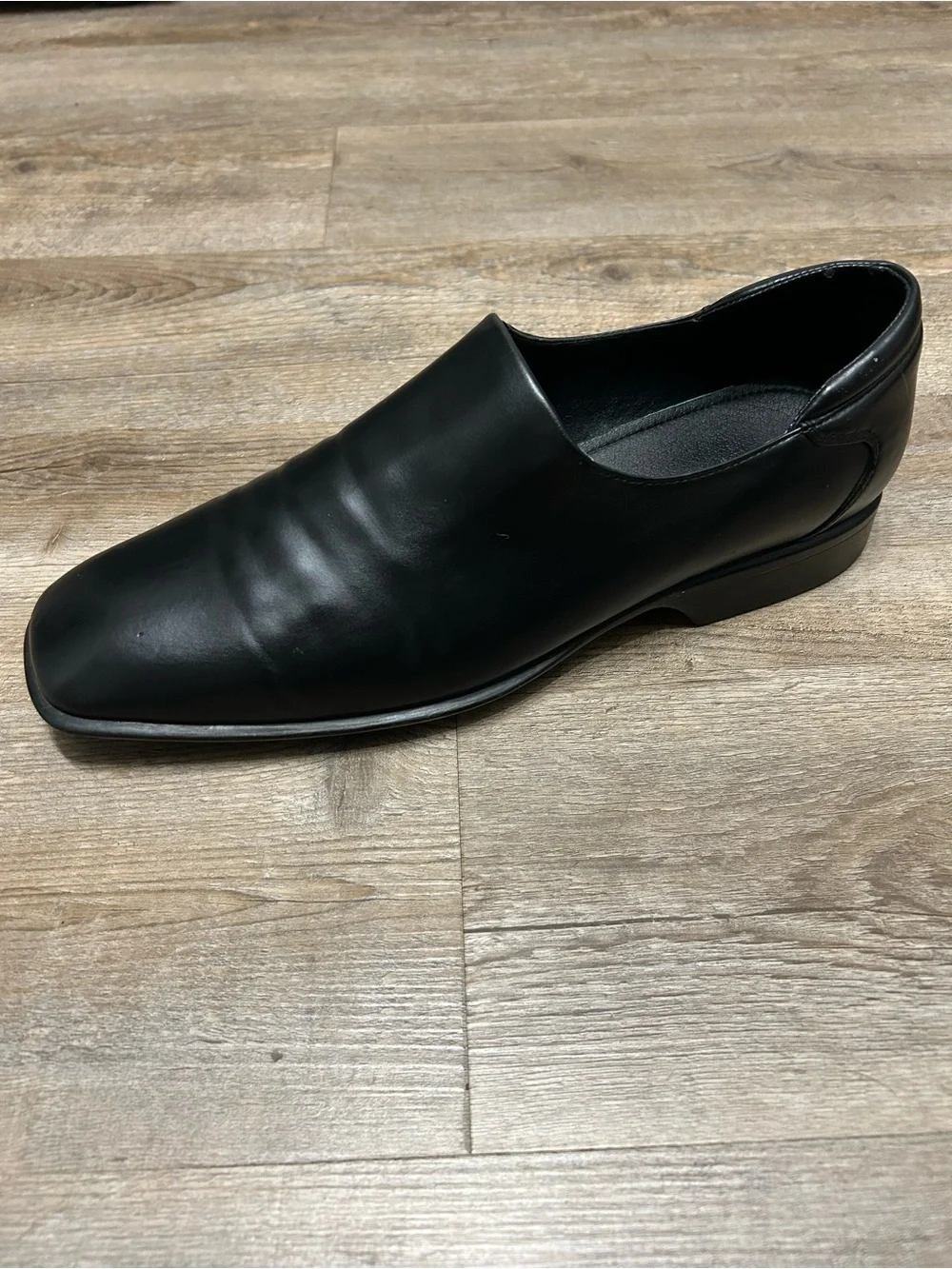Donald J. Pliner Rex Stretch Men’s Size 11 -11.5 Black Slip-On Leather Loafers